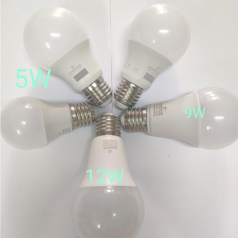 Bóng đèn led búp tròn tiết kiệm điện 5w 7w 9w 12w ánh sáng trắng và vàng