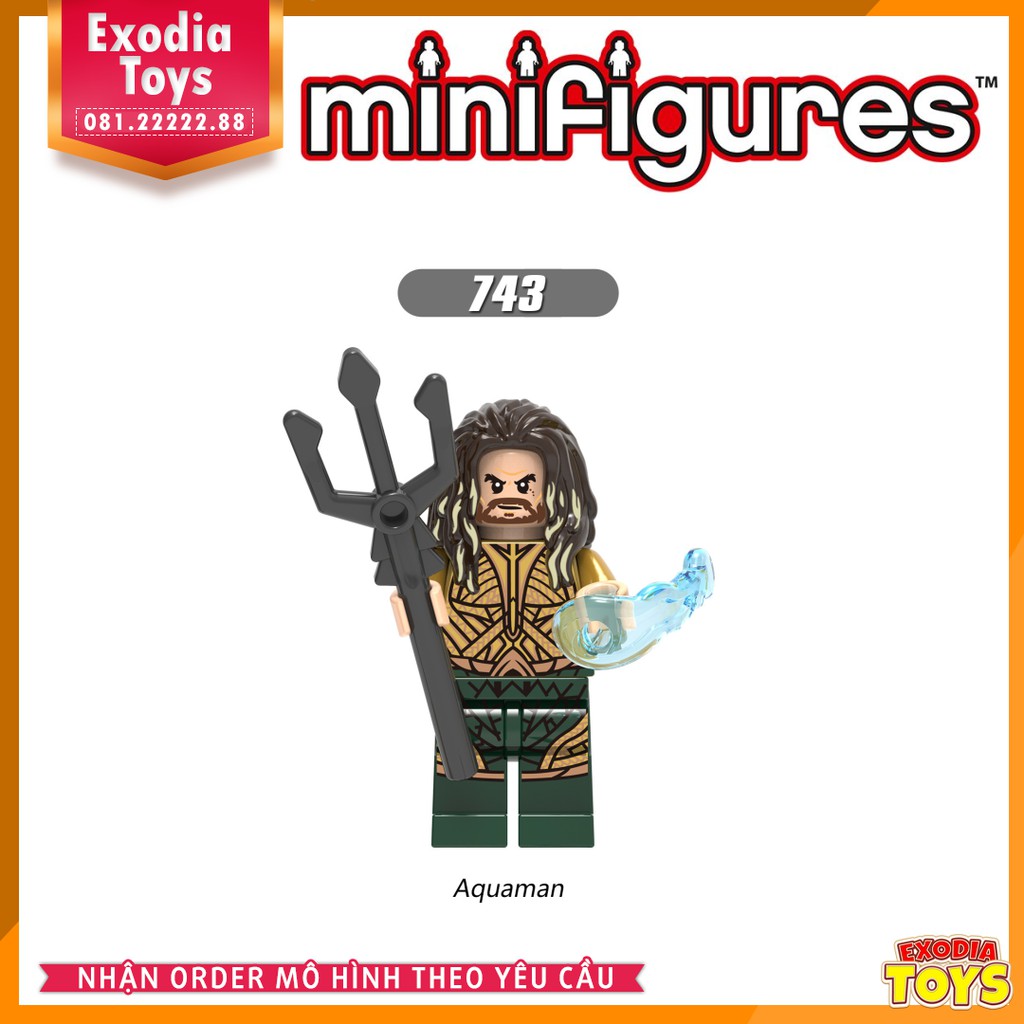 Xếp hình Minifigure DC Comics siêu anh hùng Liên Minh Công Lý Justice League - Đồ Chơi Lắp Ghép Sáng Tạo - X0177