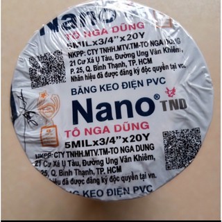 Băng keo điện Nano Tô nga Dũng 10cuộn x 20Y
