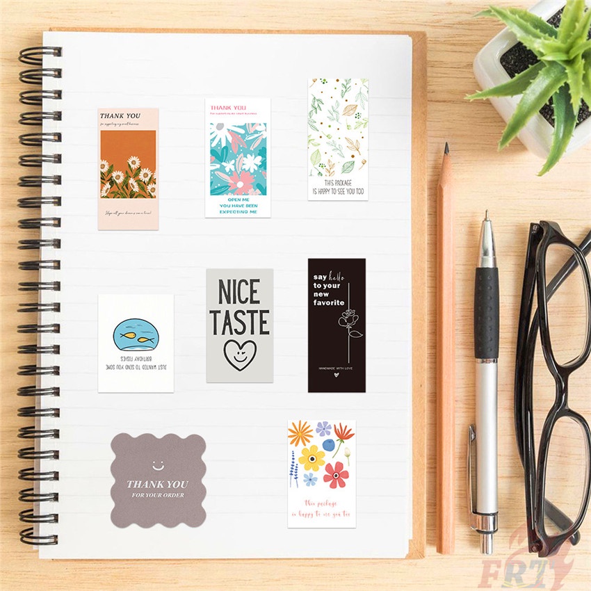 ❉ Sticker Dán Trang Trí Phong Cách Bắc Âu Slang Series 01 ❉ Bộ 54 Sticker Chống Thấm Nước Họa Tiết Doodle Hợp Thời Trang