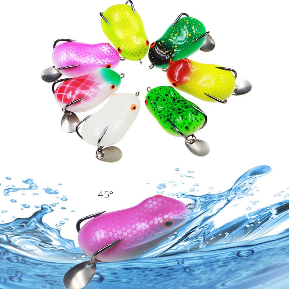 Mồi Câu Cá Giả Hình Ếch Bằng Silicone Mềm