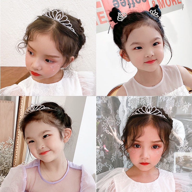Kẹp Tóc Hình Vương Miện Thời Trang Hàn Quốc Cho Bé Gái