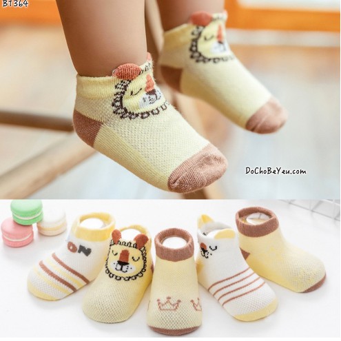 Set 5 đôi tất lưới kisdsock MS02  cho bé mẫu mới 2020