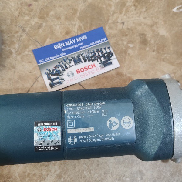 Máy mài cầm tay Bosch GWS 6-100 S chính hãng