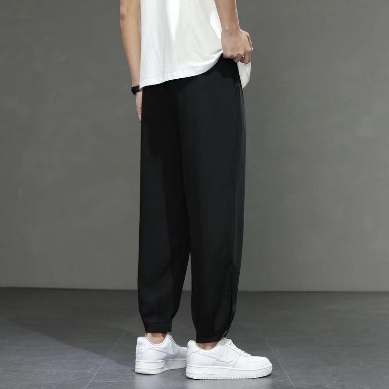 Quần Dài Thể Thao Dáng Rộng Phong Cách Hàn Quốc Thời Trang Mùa Hè Cho Nam Size S-3xl