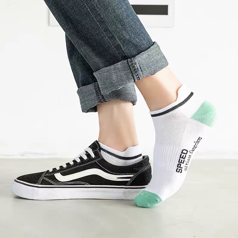 Tất Vớ Nam cổ ngắn nhiều màu SPEED khử khuẩn , thoáng mát chống hơi chân