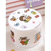 Hộp đựng đồ hình tròn để bàn DIY tiện dụng - MyNa Mart