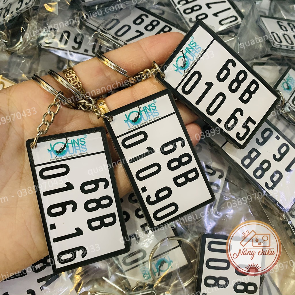 Móc khóa biển số xe