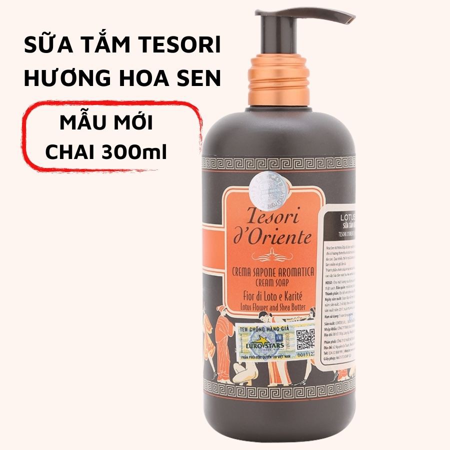 Sữa Tắm Nước Hoa Quyến Rũ Sữa Tắm Tesori Hương Hoa Sen Trắng Da 500ml Cao Cấp Được Yêu Thích Số 1