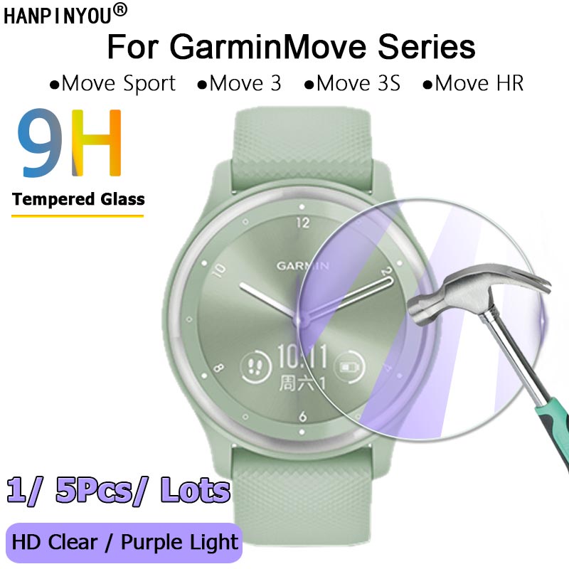 Kính Cường Lực 2.5D Bảo Vệ Màn Hình Cho Garmin Move Vivomove Sport 3 3S HR