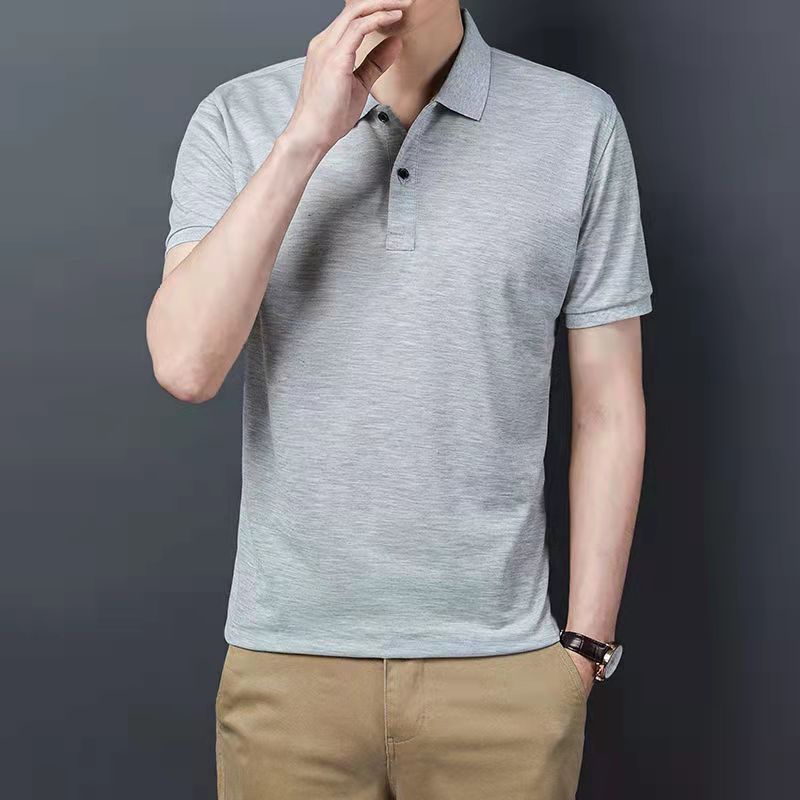 Áo thun polo tay ngắn màu trơn đơn giản thời trang cho nam size m - 4xl