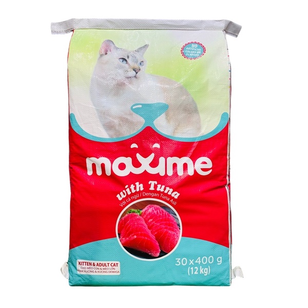 Thức ăn hạt cho mèo mọi độ tuổi Maxime 12kg (30 túi 400g)