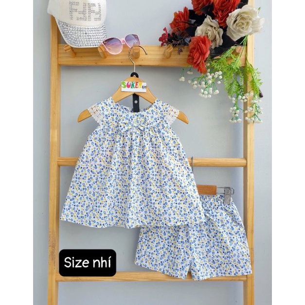Bộ bé gái kate hoa dễ thương size 2-7