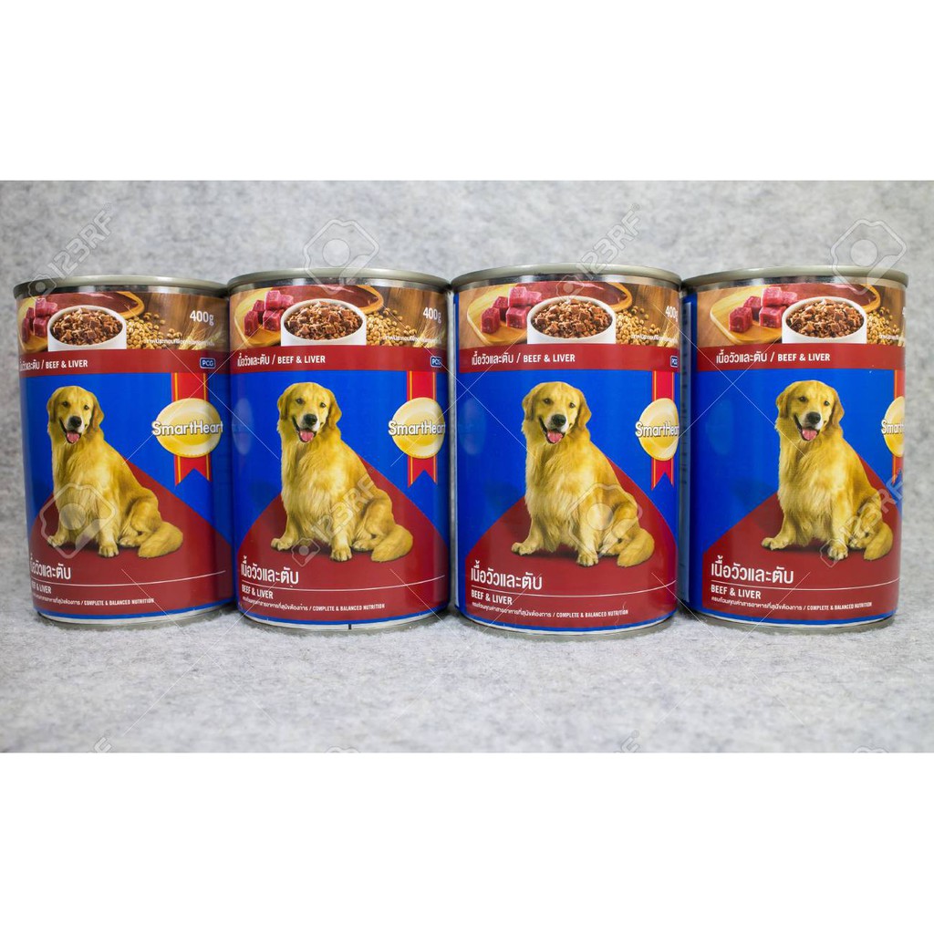 [400g] Pate lon Smartheart cho chó vị bò &amp; gan - Lida Pet Shop