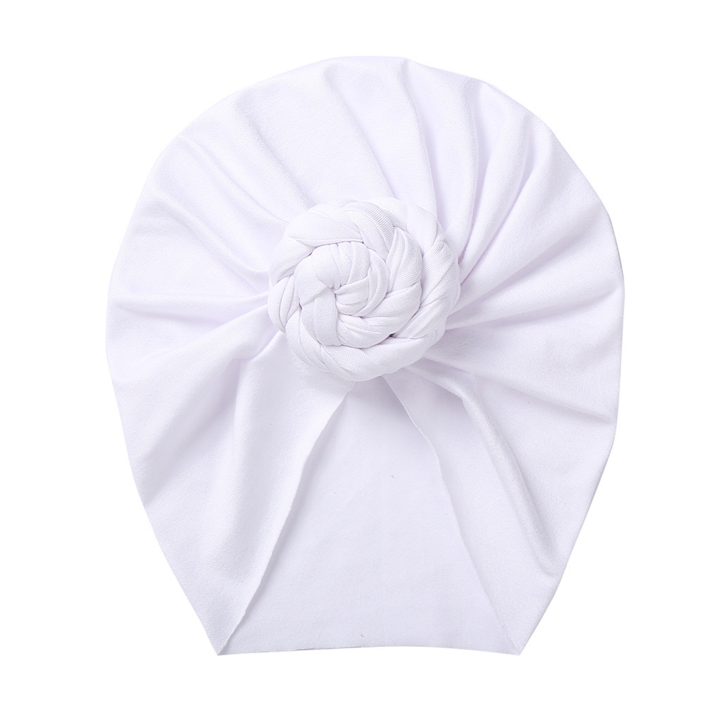 1 Mũ Beanie Cotton Mềm Mại Màu Trơn Thời Trang Thu Đông Cho Bé