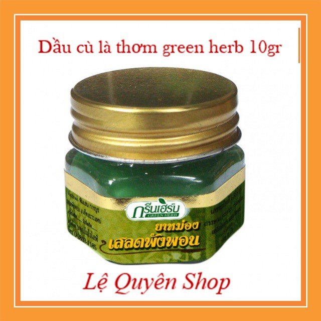 [Hiệu Qủa 100%] Dầu cù là thơm Green Herb 10gr