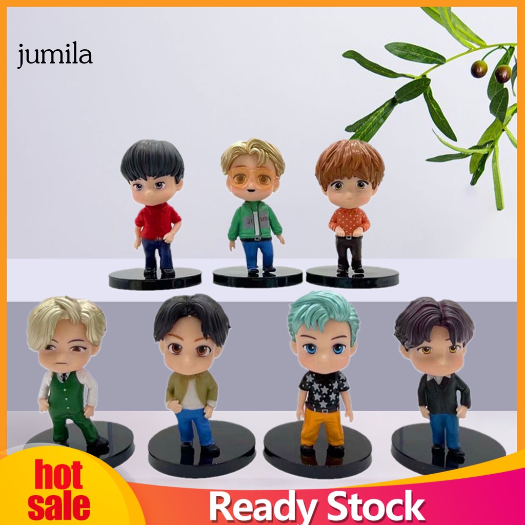Mô Hình Bts Mini Bằng Pvc Trang Trí Bàn Làm Việc Cho Bé