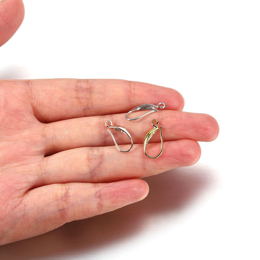 Set 12 Móc Làm Bông Tai DIY 4 Màu Kích Thước 17 * 8mm|Dụng Cụ Làm Trang Sức Mạ Vàng