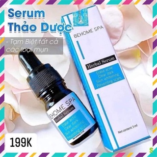 Serum mụn Thảo dược Behome Spa 👉FREESHIP👉 Serum mụn thảo Dược Behome Spa, Mụn ẩn, mụn thâm, mụn cám, mụn viêm