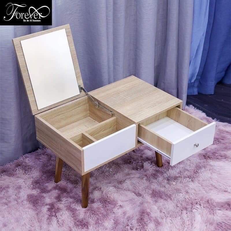 Bàn Trang Điểm - Bàn Phấn Mini Ngồi Bệt Có Gương Gỗ MDF ✅MIỄN SHIP✅