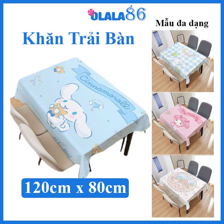 Khăn trải bàn họa tiết hoạt hình không thấm nước siêu xinh OLLA 86