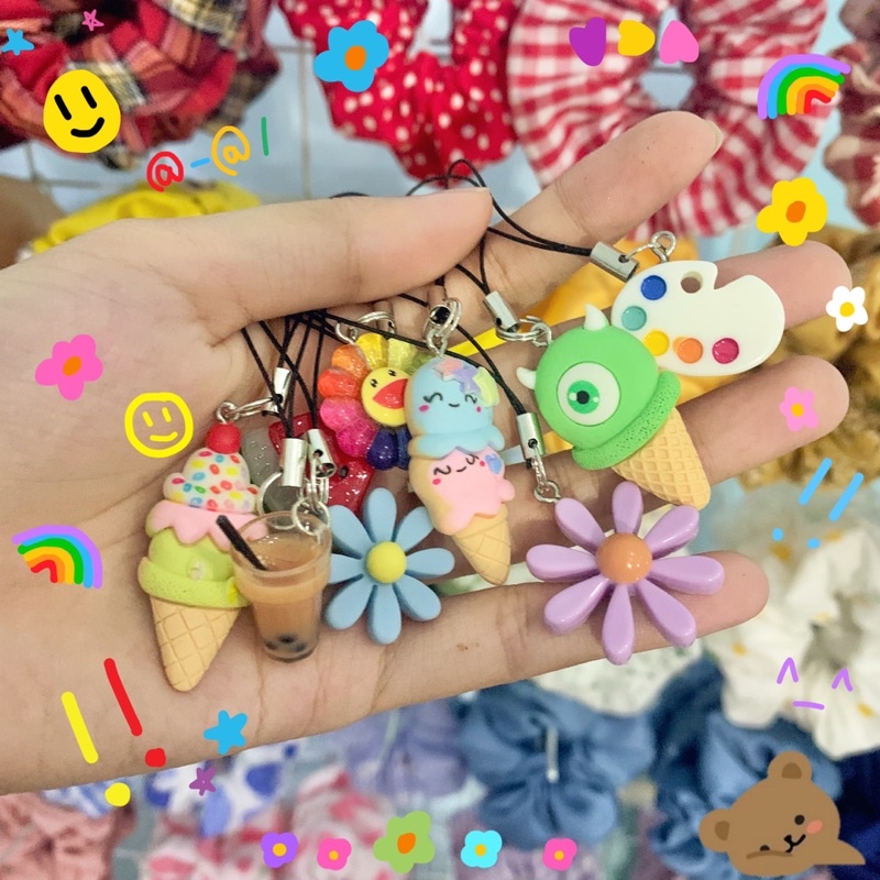 Móc Khoá Dây Treo Điện Thoại Charm Xinh Xắn Uchuu Store