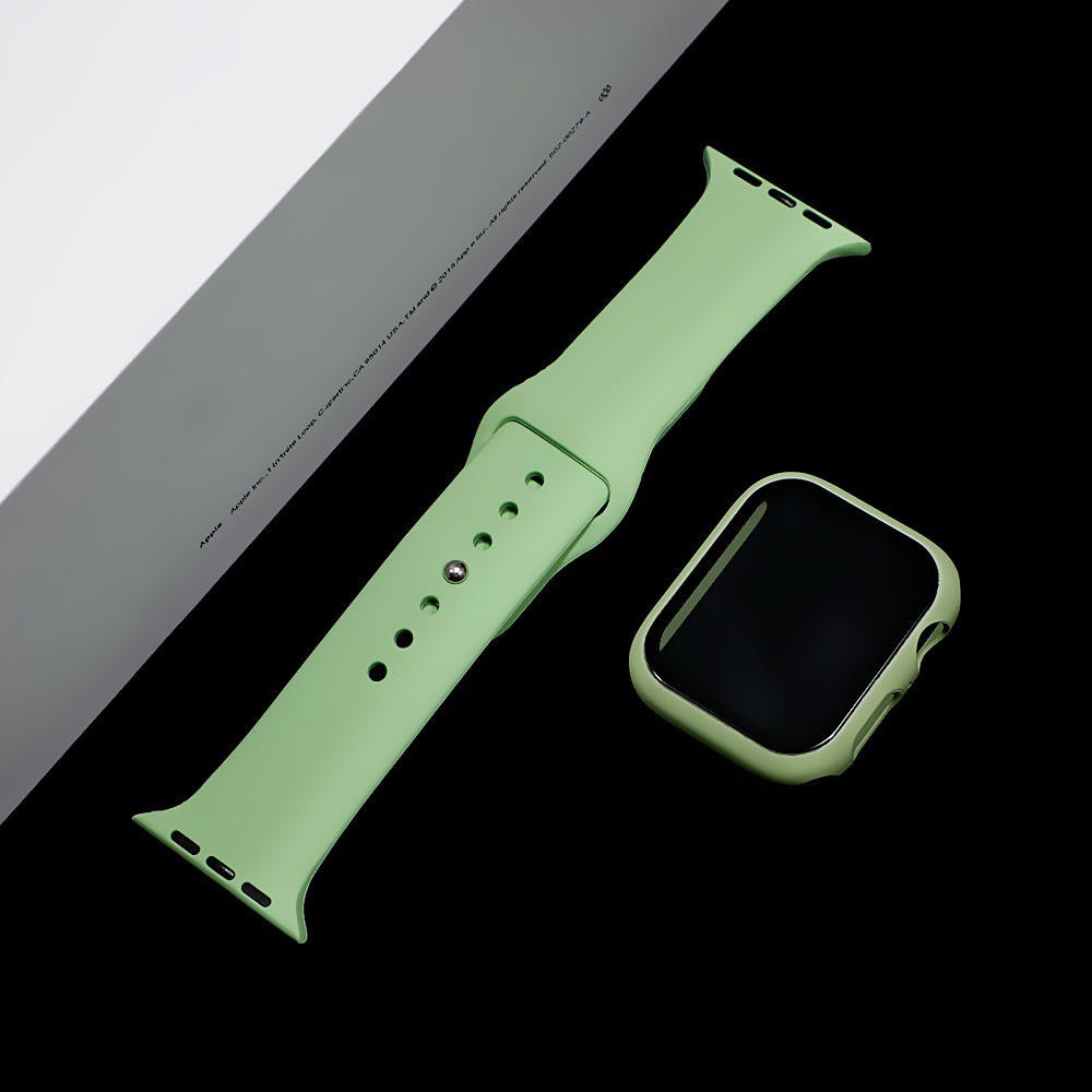 Ốp Apple Watch kèm kính cường lực 2 in 1 bảo vệ mặt đồng hồ Apple watch full size