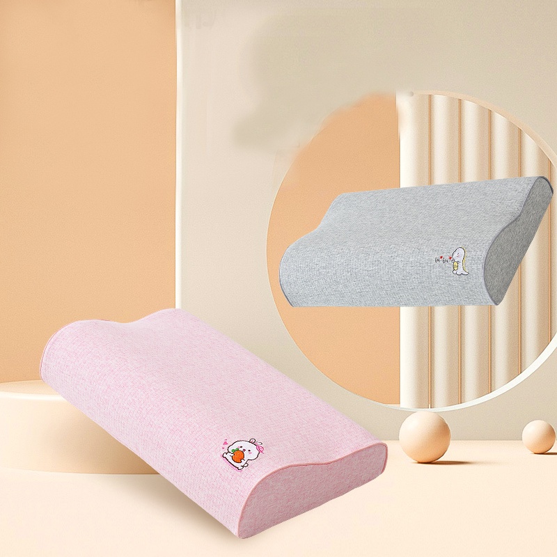 Vỏ Gối Cao Su Non Cotton Màu Trơn Thoải Mái Chất Lượng Cao Cho Bé