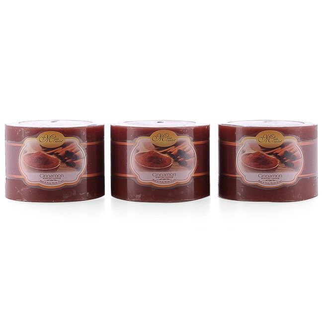 Bộ nến thơm Hạnh Phúc 5 - Bộ 3 nến thơm D7H5 Miss Candle NQMD7H5 7 x 5 cm nâu đậm hương mocha)