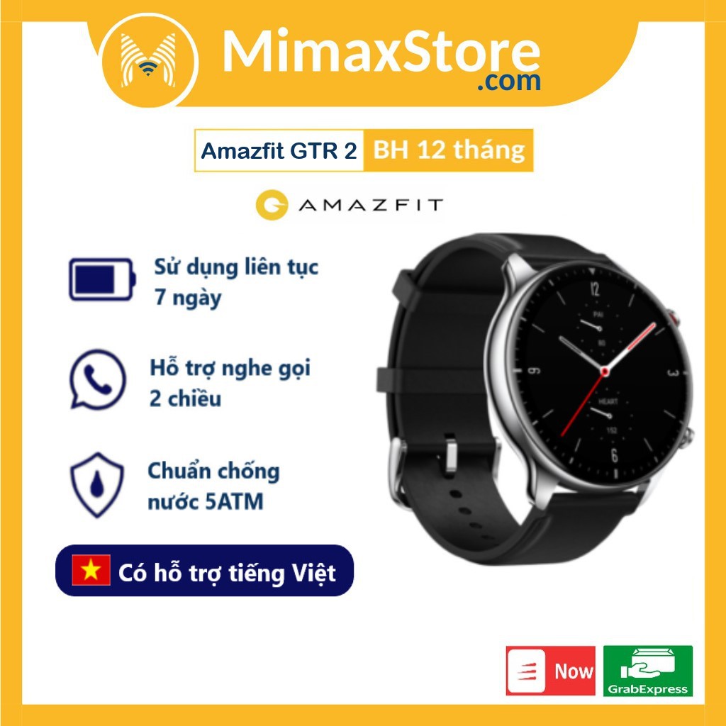 [Hỏa Tốc - HCM] Đồng Hồ Thông Minh Amazfit GTR 2 | Hỗ Trợ Tiếng Việt | Hỗ Trợ Đàm Thoại | Bản Quốc Tế | Hàng Chính Hãng