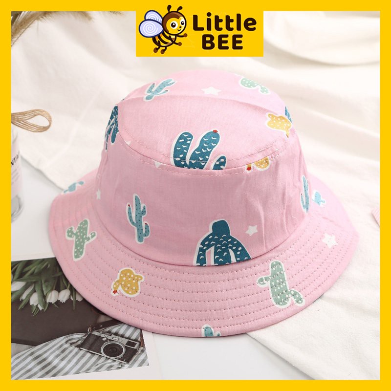 Mũ cho bé từ 6 tháng đến 5 tuổi, mũ vành tròn họa tiết đáng yêu cho bé, nón mùa hè vui nhộn.
