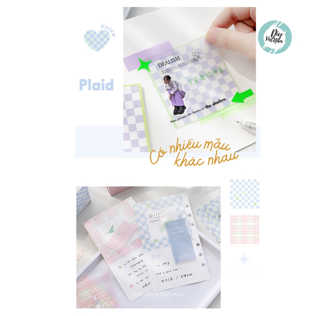 HỘP GIẤY NOTE PLAID 300 TỜ