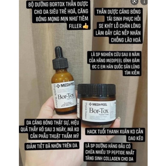 Combo Kem Dưỡng và Serum MEDIPEEL BORTOX Căng Bóng Ch.ống L.ão H.oá | BigBuy360 - bigbuy360.vn