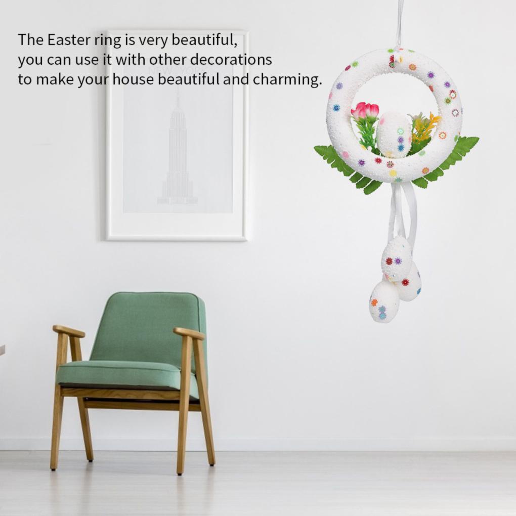 Vòng Hoa Treo Trang Trí Nhà Cửa Hình Trứng Phục Sinh DIY