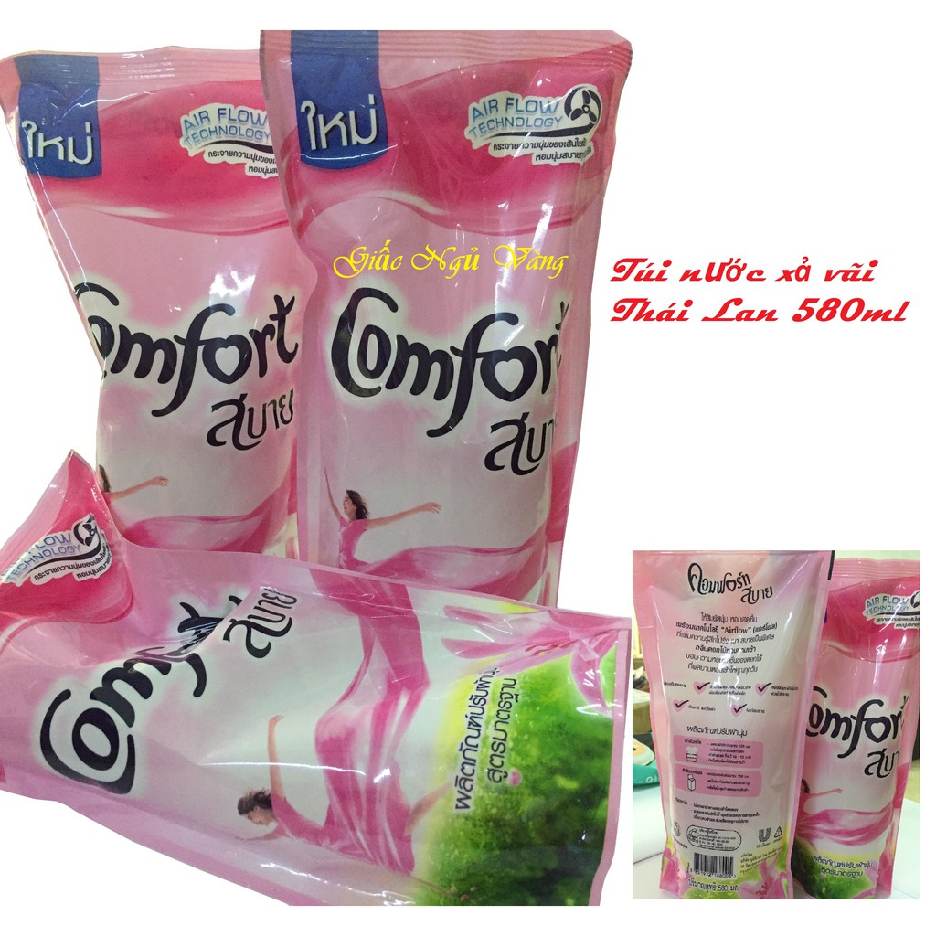 Combo 3 gói nước sã vảiThái Lan 580gm - giặt ủi