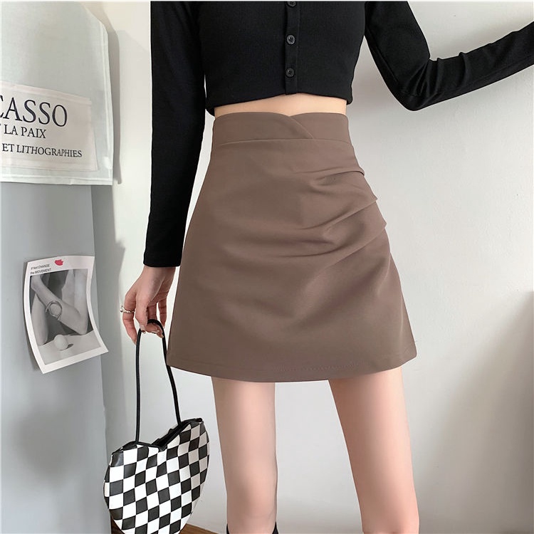 Chân váy COZOKC lưng cao dáng ôm kiểu dáng đơn giản hợp thời trang
