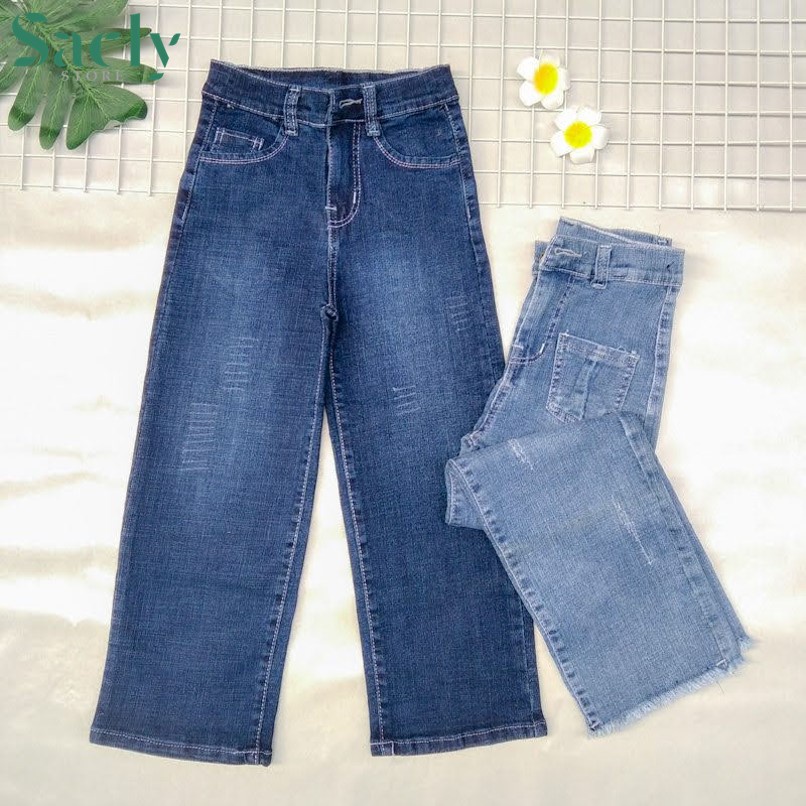 Quần jean đẹp cho bé gái từ 23-38kg, jean co giãn (không bao gồm móc khoá)