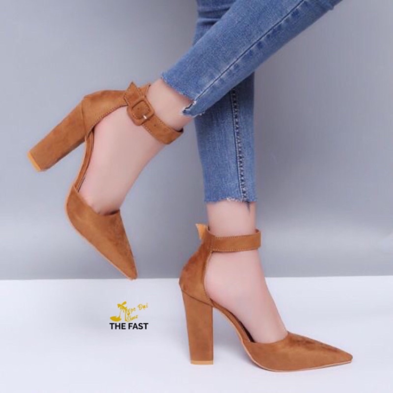 Giày sabo nữ cao gót  hậu búp bê xinh xắn NĐ81