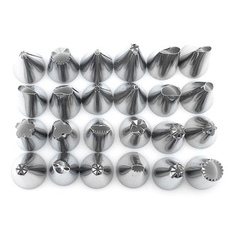 Bộ 24 đuôi bắt bông kem tạo hình hoa