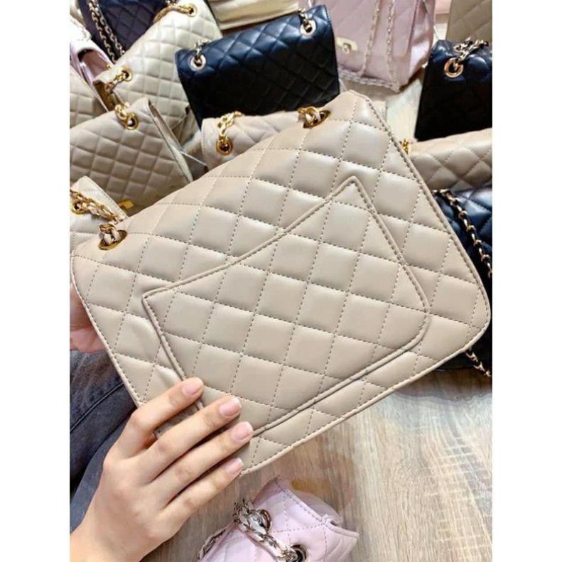 👛ẢNH SHOP CHỤP👛 Túi Đeo Chéo Nữ FREESHIP 💖 Túi Xách Nữ Viền Trám Size 24 có Màu Đen và Nude