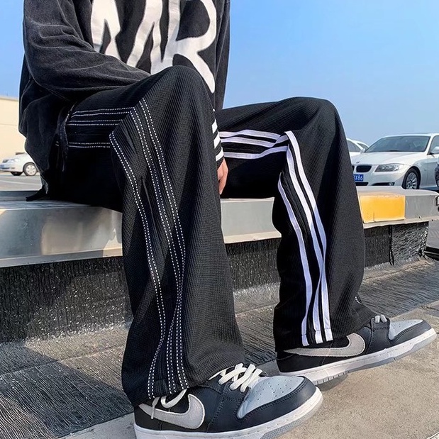 quần ống suông Sọc thời trang quần âu nam unisex quần thể thao nam dài chất đũi cao cấp quần jogger thể thao nam from rộng quần nữ trẻ tuổi quần baggy