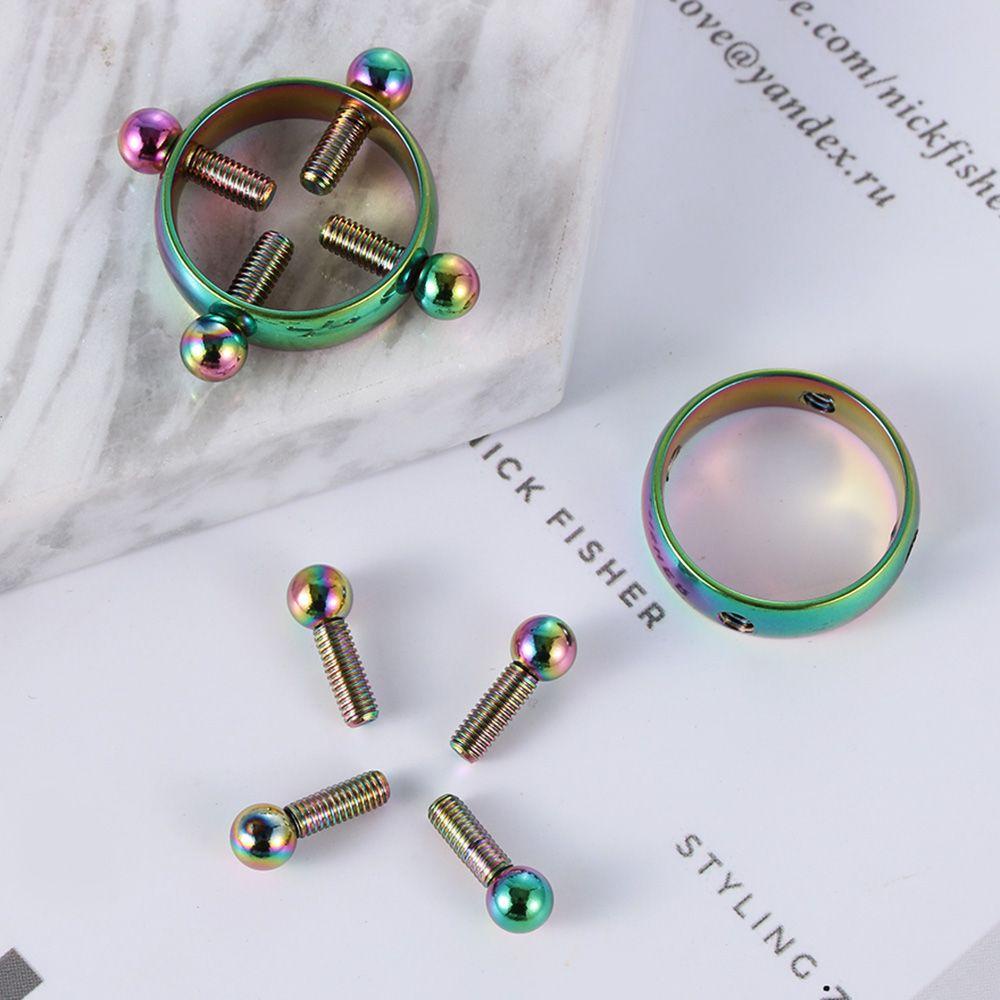 1 Cặp Khuyên Nhũ Hoa Bằng Thép Không Gỉ 316L Có Thể Điều Chỉnh Kích Cỡ LAYOR1