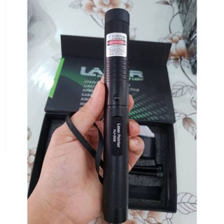 Đèn laze sạc 2 màu xanh và đỏ hj-308