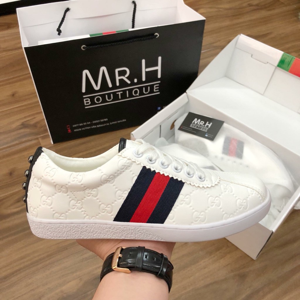 Giày nam thể thao sneaker giá rẻ màu trắng cho học sinh đi học Hot Trend 2021 | BigBuy360 - bigbuy360.vn