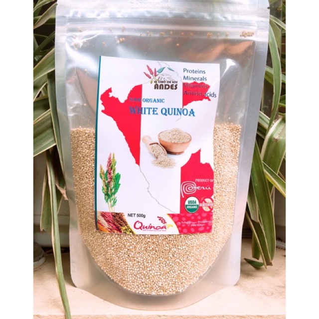 500g Quinoa Diêm mạch trắng hữu cơ