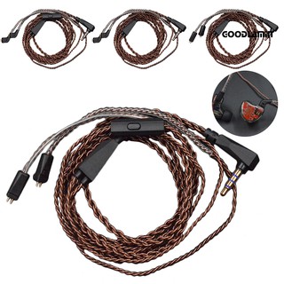 Dây cáp tai nghe mạ bạc 1.2m 0.75mm cho kz-zs6 / zst / zsr / zs10