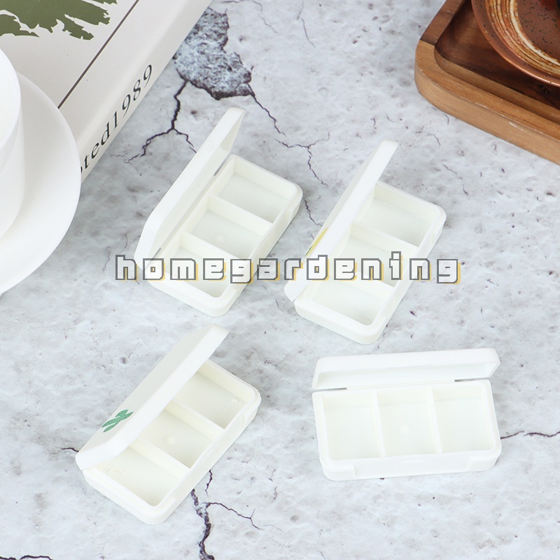 Hộp Đựng Thuốc 3 Ngăn Hình Chim Hồng Hạc/Xương Rồng/Lá Cây Xương Rồng Mini