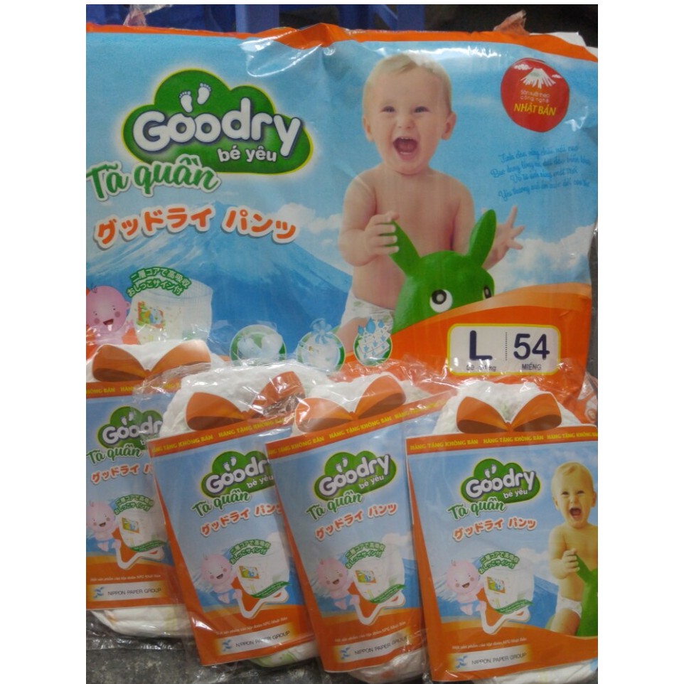 Bỉm quần goodry sz L(9-14kg) 08 miếng