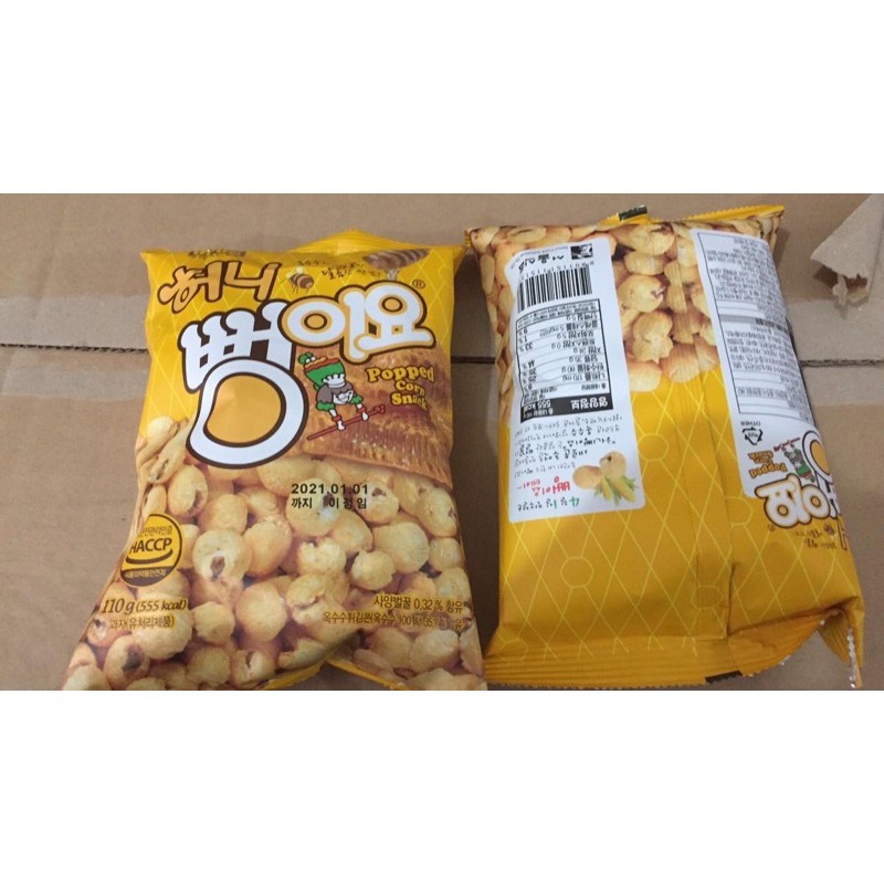 combo 15 gói bỏng ngô mật ong 110g date 10/2022