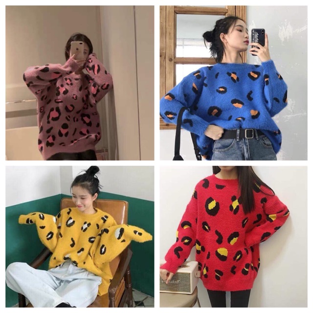 A994 - ÁO LEN LEOPARD 4 MÀU CỰC XINH
